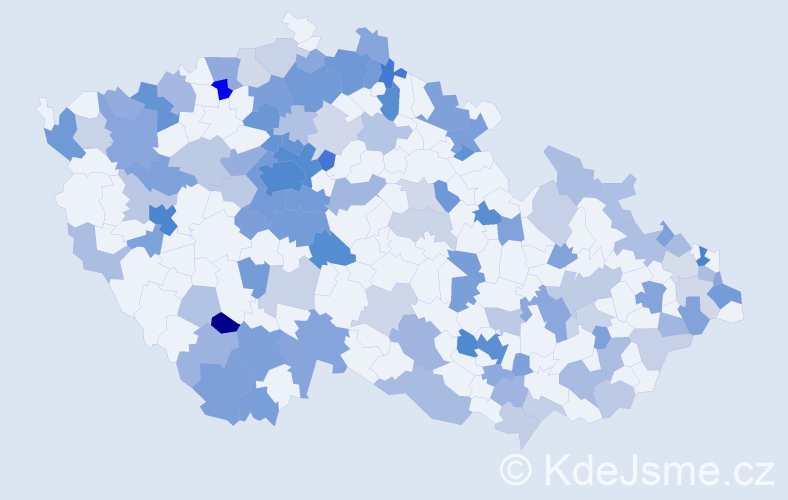 Jméno: 'Hanna', počet výskytů 251 v celé ČR