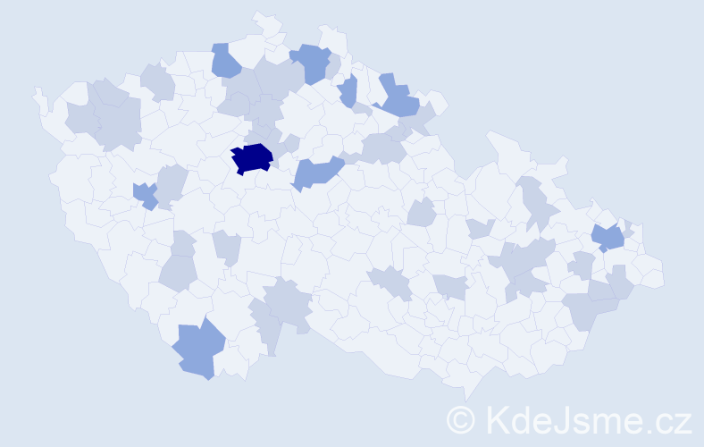 Jméno: 'Helenka', počet výskytů 65 v celé ČR