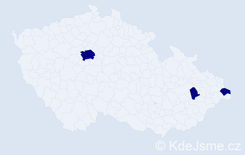 Jméno: 'Keti', počet výskytů 3 v celé ČR