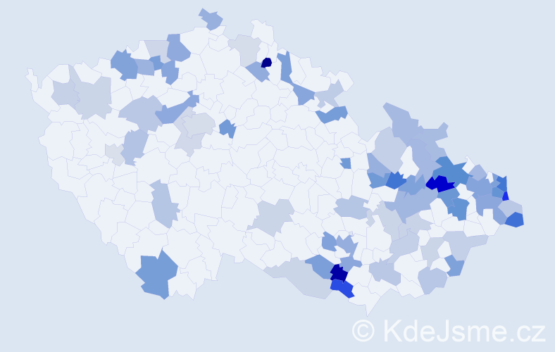 Jméno: 'Hermina', počet výskytů 121 v celé ČR