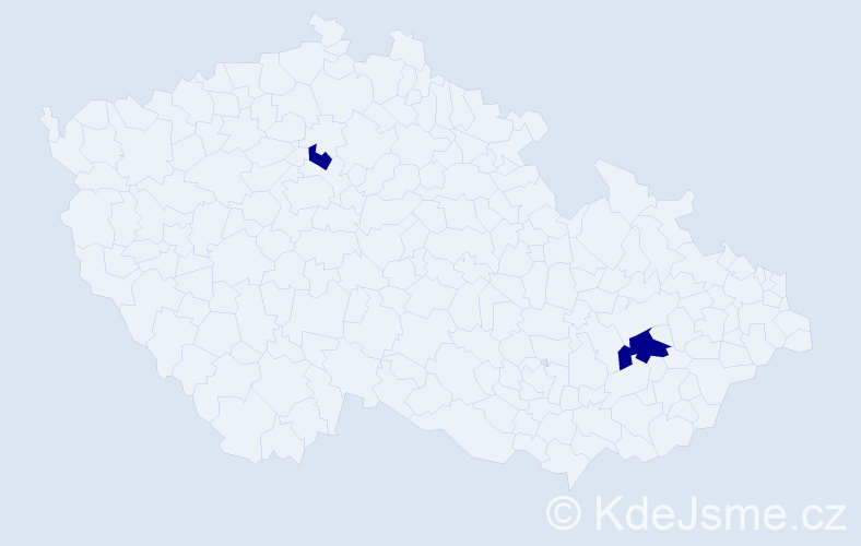 Jméno: 'Ljudmyla Pavlivna', počet výskytů 2 v celé ČR