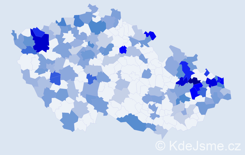 Jméno: 'Stefanie', počet výskytů 272 v celé ČR