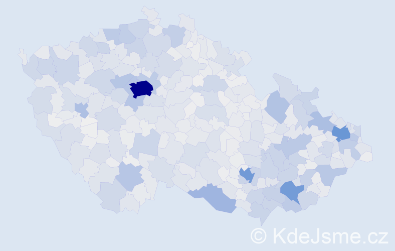 Jméno: 'Antonie', počet výskytů 6386 v celé ČR