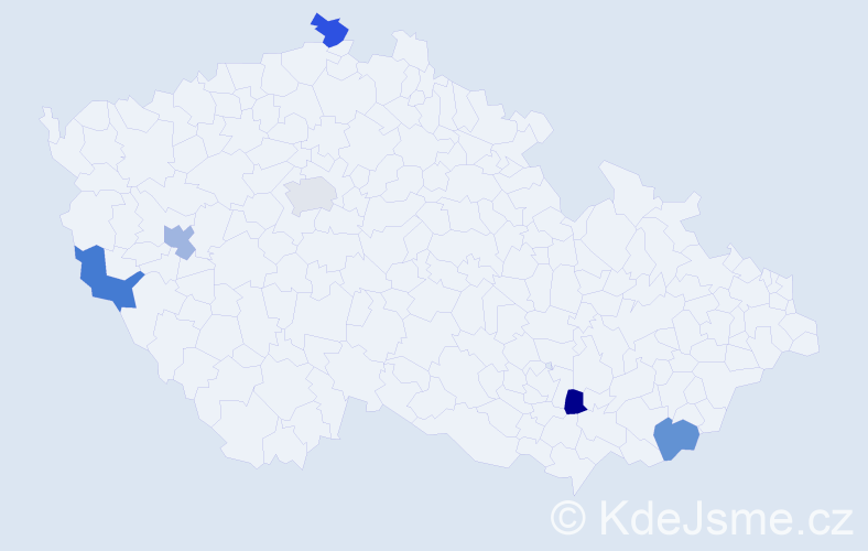 Jméno: 'Jan Prokop', počet výskytů 6 v celé ČR