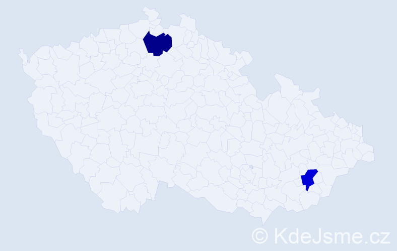 Jméno: 'Naranzul', počet výskytů 2 v celé ČR