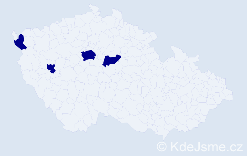 Jméno: 'Kim Cuong', počet výskytů 4 v celé ČR
