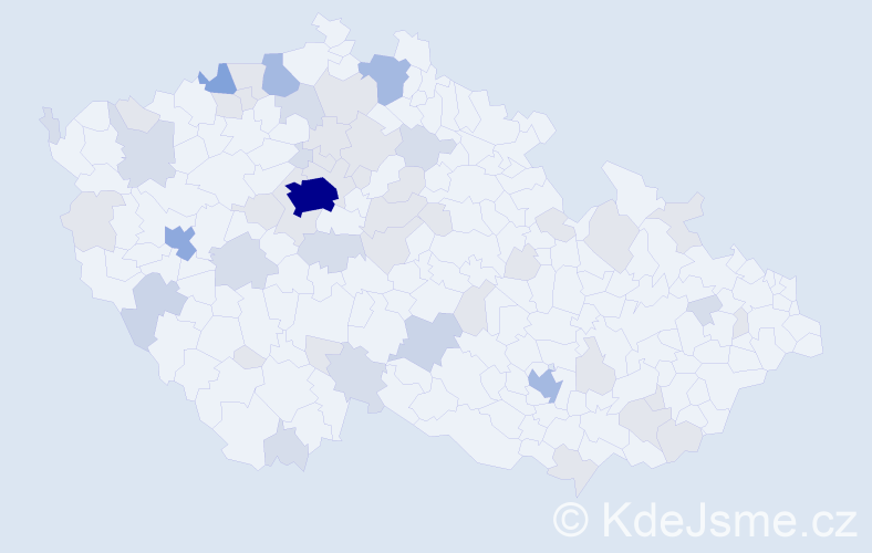 Jméno: 'Constantin', počet výskytů 130 v celé ČR