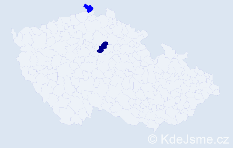 Jméno: 'Villibald', počet výskytů 3 v celé ČR