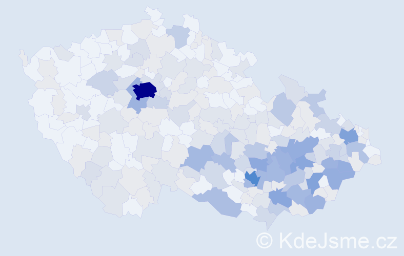 Jméno: 'Metoděj', počet výskytů 575 v celé ČR