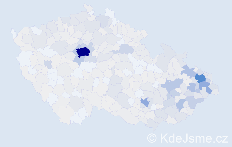 Jméno: 'Radana', počet výskytů 1689 v celé ČR