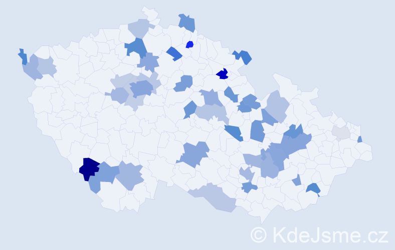 Jméno: 'Lota', počet výskytů 72 v celé ČR