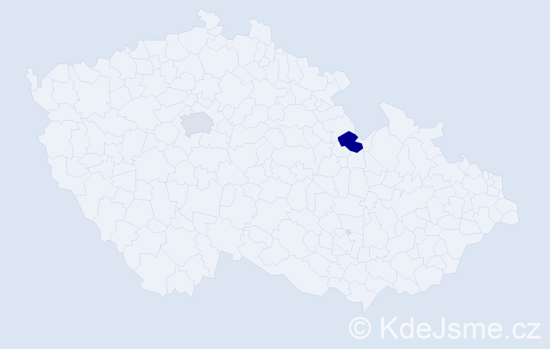 Jméno: 'Kristián Patrik', počet výskytů 2 v celé ČR