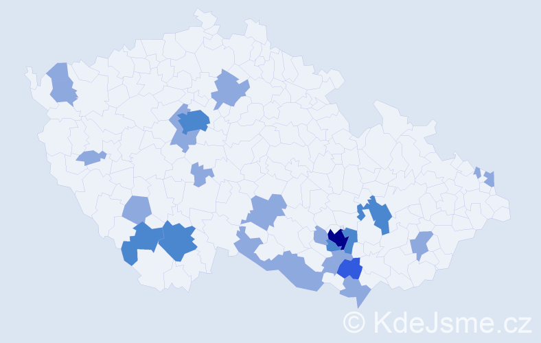 Jméno: 'Klotilda', počet výskytů 35 v celé ČR