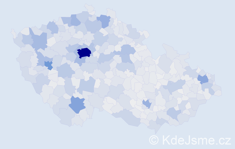 Jméno: 'Štěpánka', počet výskytů 12374 v celé ČR