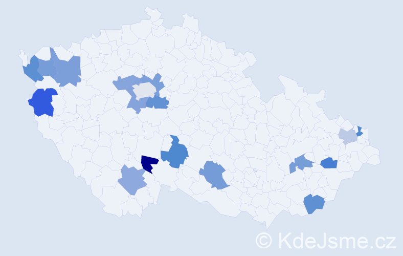Jméno: 'Lajla', počet výskytů 18 v celé ČR