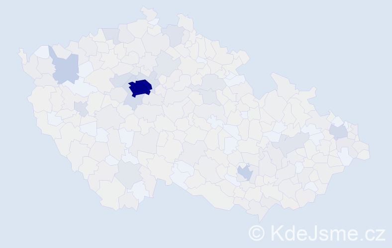 Jméno: 'Tatiana', počet výskytů 2034 v celé ČR