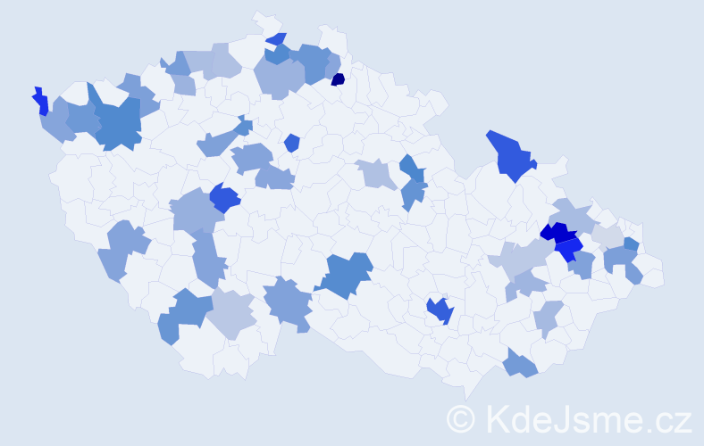 Jméno: 'Naomi', počet výskytů 78 v celé ČR