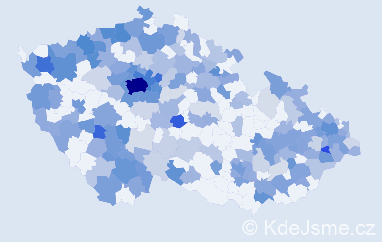 Jméno: 'Jelena', počet výskytů 560 v celé ČR