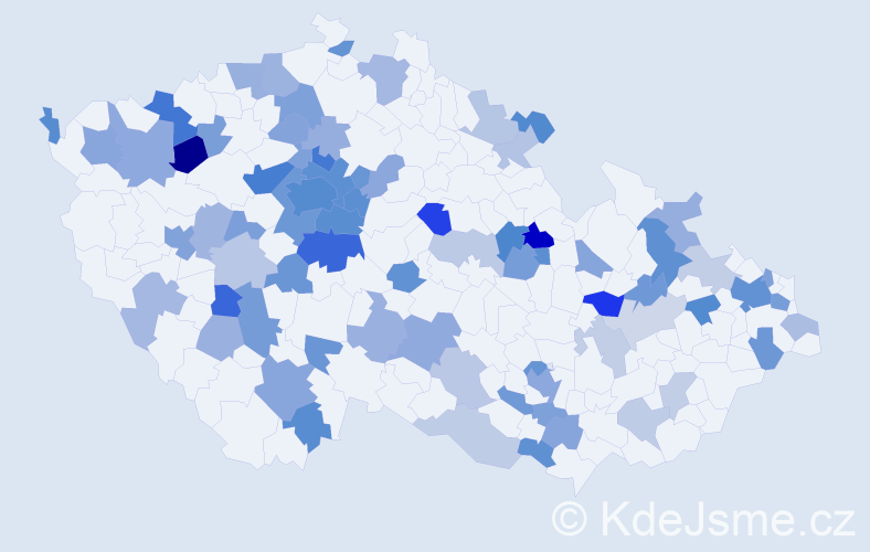 Jméno: 'Agnes', počet výskytů 164 v celé ČR