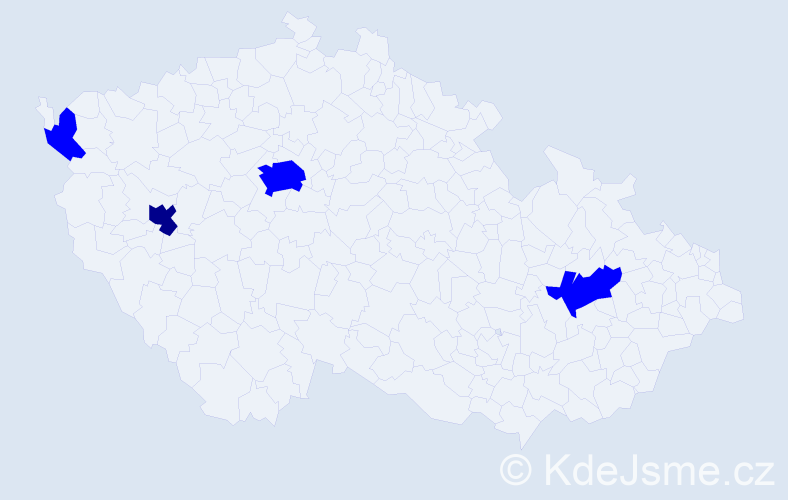 Jméno: 'Van Thap', počet výskytů 5 v celé ČR