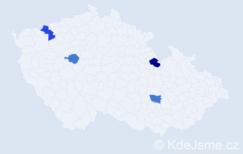 Jméno: 'Zolboot', počet výskytů 4 v celé ČR