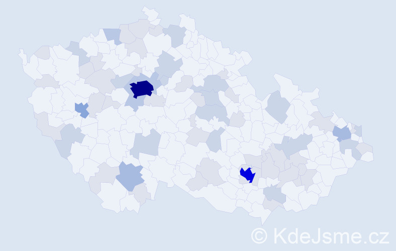 Jméno: 'Nicholas', počet výskytů 143 v celé ČR