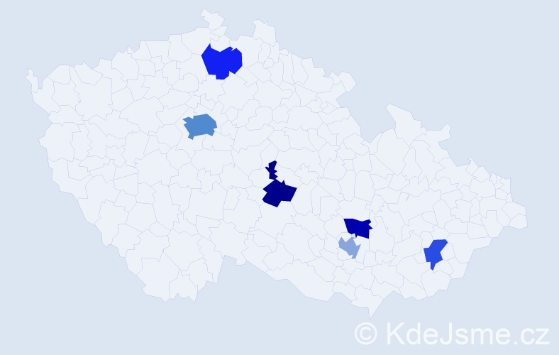 Jméno: 'Tsatsral', počet výskytů 11 v celé ČR