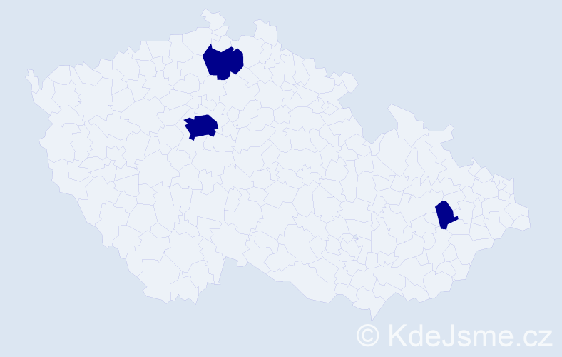 Jméno: 'Daliborka', počet výskytů 3 v celé ČR