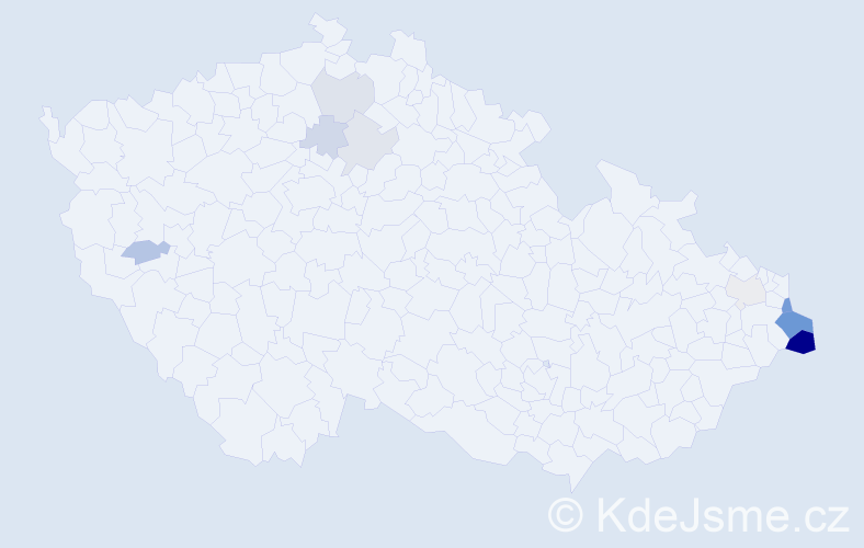 Jméno: 'Grzegorz', počet výskytů 23 v celé ČR