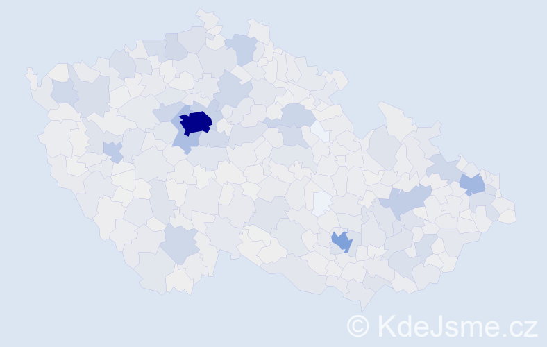 Jméno: 'Emma', počet výskytů 4350 v celé ČR