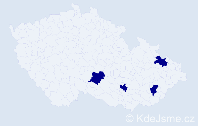 Jméno: 'Dominik Michal', počet výskytů 4 v celé ČR