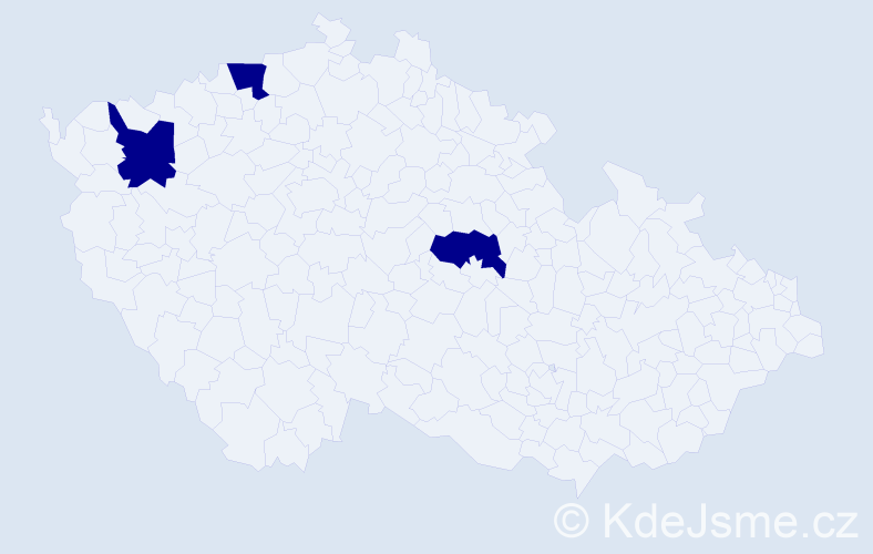 Jméno: 'Sagvan', počet výskytů 3 v celé ČR