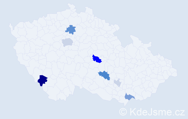 Jméno: 'Randy', počet výskytů 9 v celé ČR