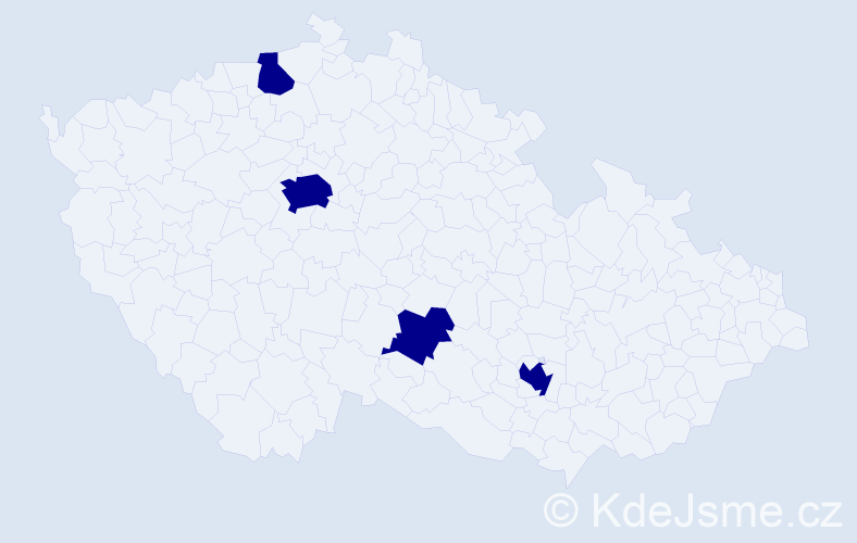 Jméno: 'Barbora Emma', počet výskytů 4 v celé ČR