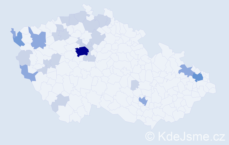 Jméno: 'Thi Lan Anh', počet výskytů 51 v celé ČR