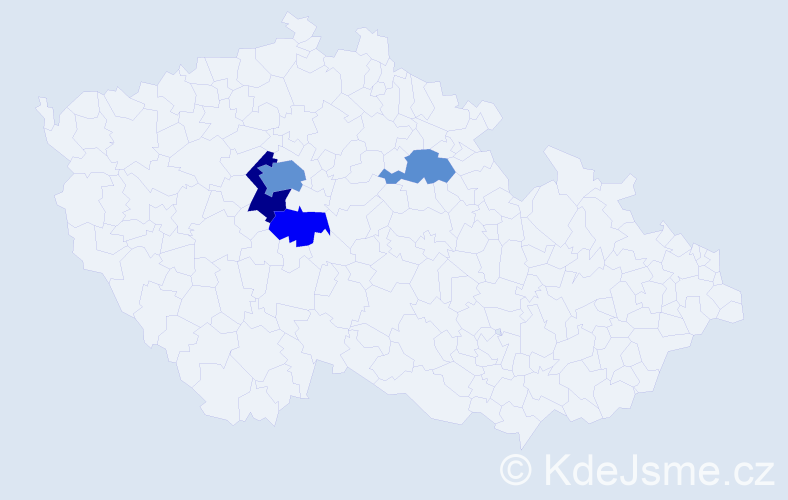 Jméno: 'Paul David', počet výskytů 10 v celé ČR