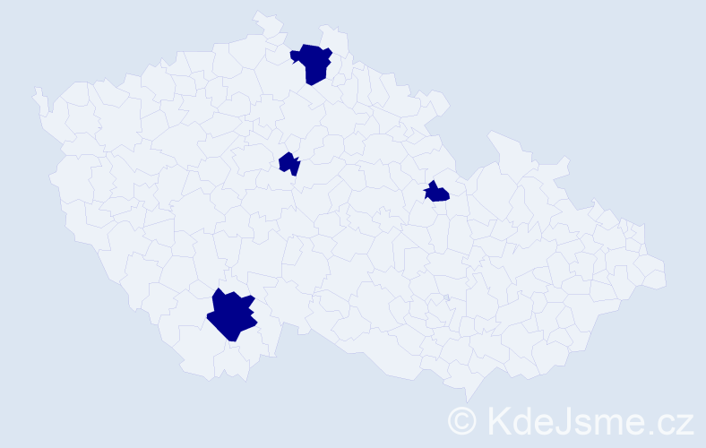 Jméno: 'Thanh Truc', počet výskytů 4 v celé ČR