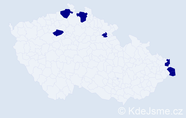 Jméno: 'Zofie', počet výskytů 8 v celé ČR