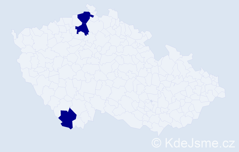 Jméno: 'Matyáš Kryštof', počet výskytů 3 v celé ČR