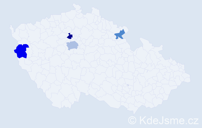 Jméno: 'Annemari', počet výskytů 6 v celé ČR