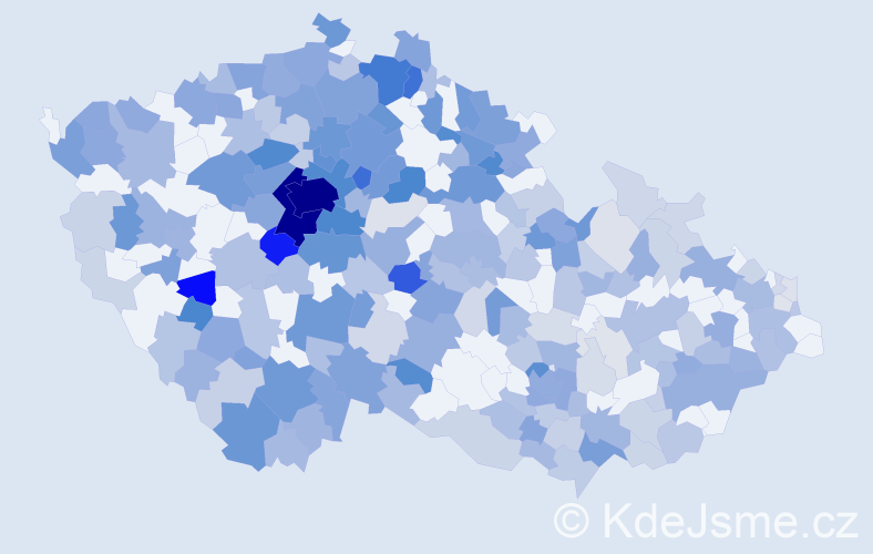 Jméno: 'Josefína', počet výskytů 715 v celé ČR