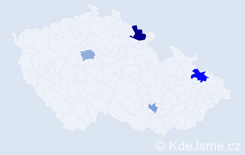 Jméno: 'David Gabriel', počet výskytů 5 v celé ČR