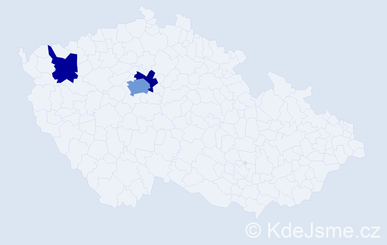 Jméno: 'Solomija', počet výskytů 5 v celé ČR