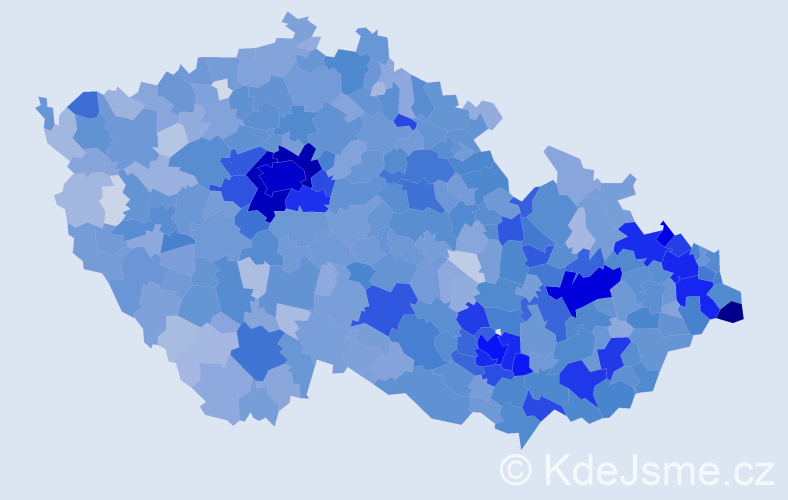 Jméno: 'Tobiáš', počet výskytů 6617 v celé ČR