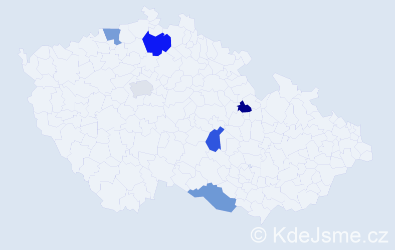Jméno: 'Jevhen', počet výskytů 7 v celé ČR