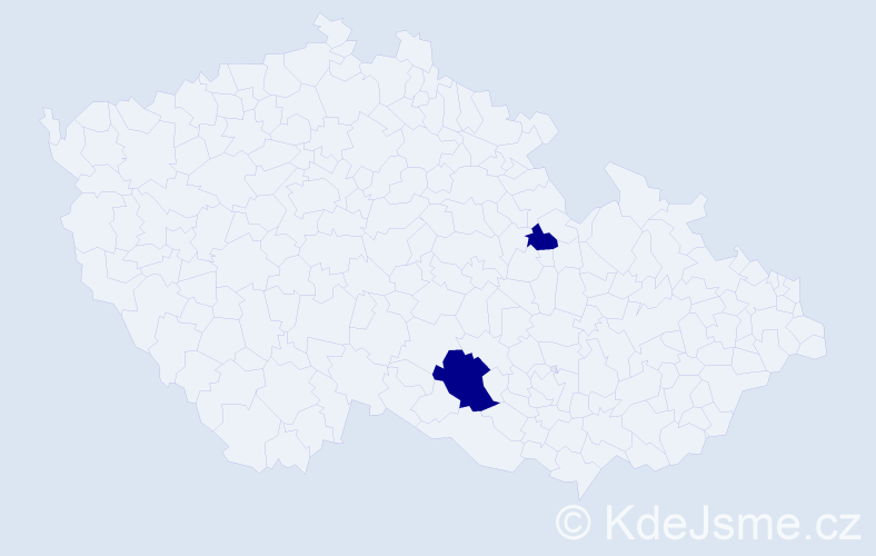 Jméno: 'Matyáš Aleš', počet výskytů 2 v celé ČR