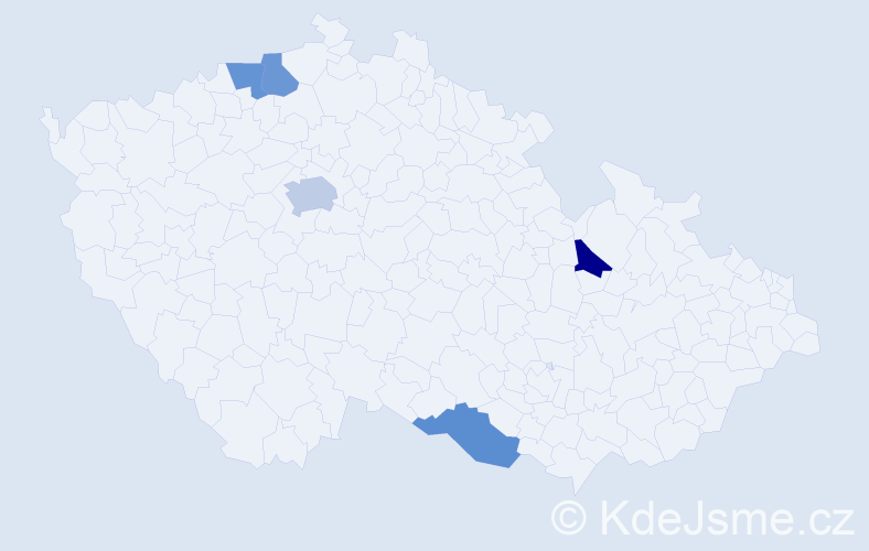 Jméno: 'Lorraine', počet výskytů 6 v celé ČR