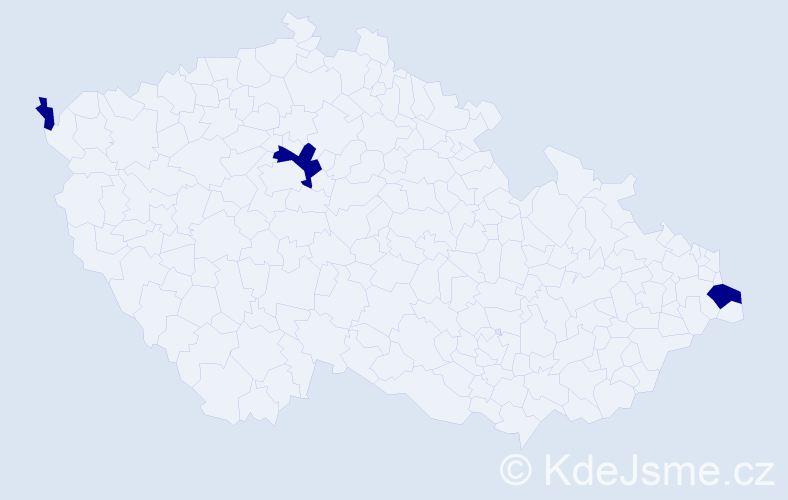 Jméno: 'Xuan Sy', počet výskytů 3 v celé ČR
