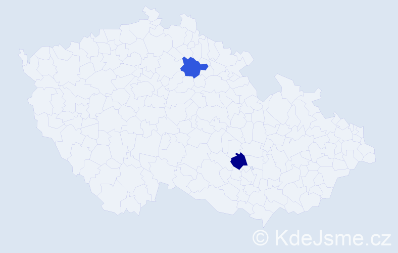 Jméno: 'Matouš Jakub', počet výskytů 2 v celé ČR