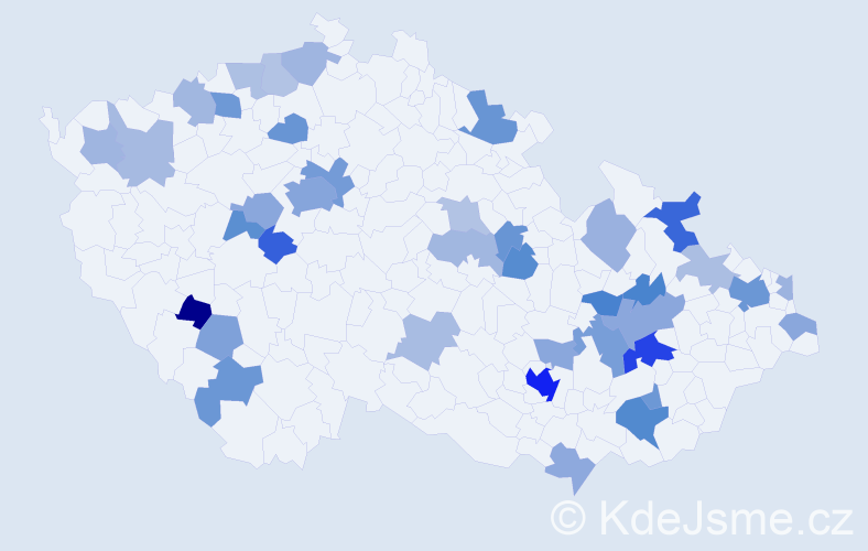 Jméno: 'Diego', počet výskytů 79 v celé ČR